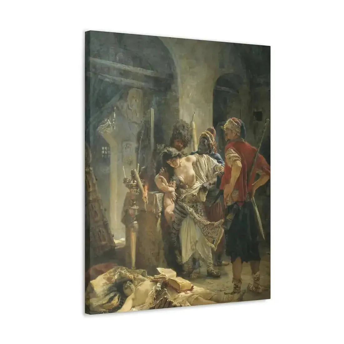 Konstantin Makovsky (1839-1915) The Bulgarian Martyresses - Canvas Wall Art - The Sticker Space