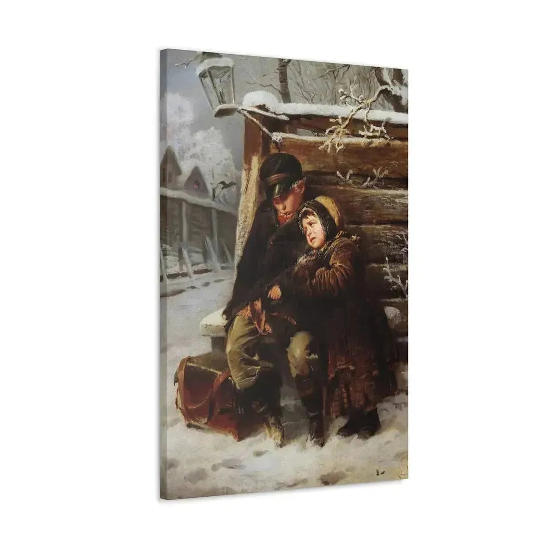 Konstantin Makovsky (1839-1915) The Little Organ-Grinder - Canvas Wall Art - The Sticker Space