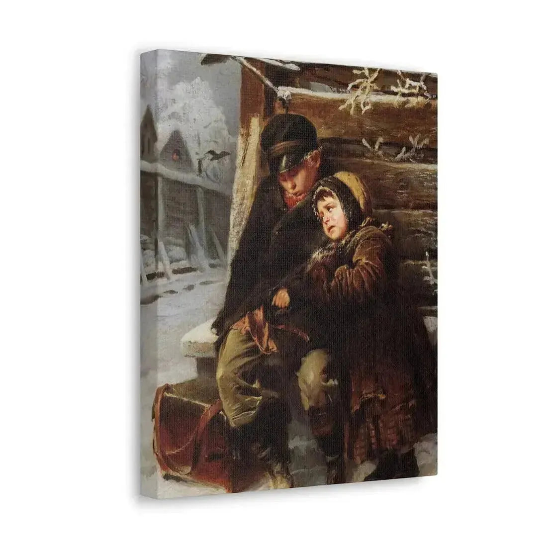 Konstantin Makovsky (1839-1915) The Little Organ-Grinder - Canvas Wall Art - The Sticker Space
