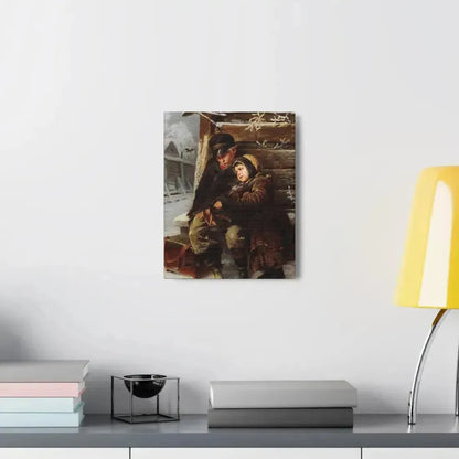 Konstantin Makovsky (1839-1915) The Little Organ-Grinder - Canvas Wall Art - The Sticker Space