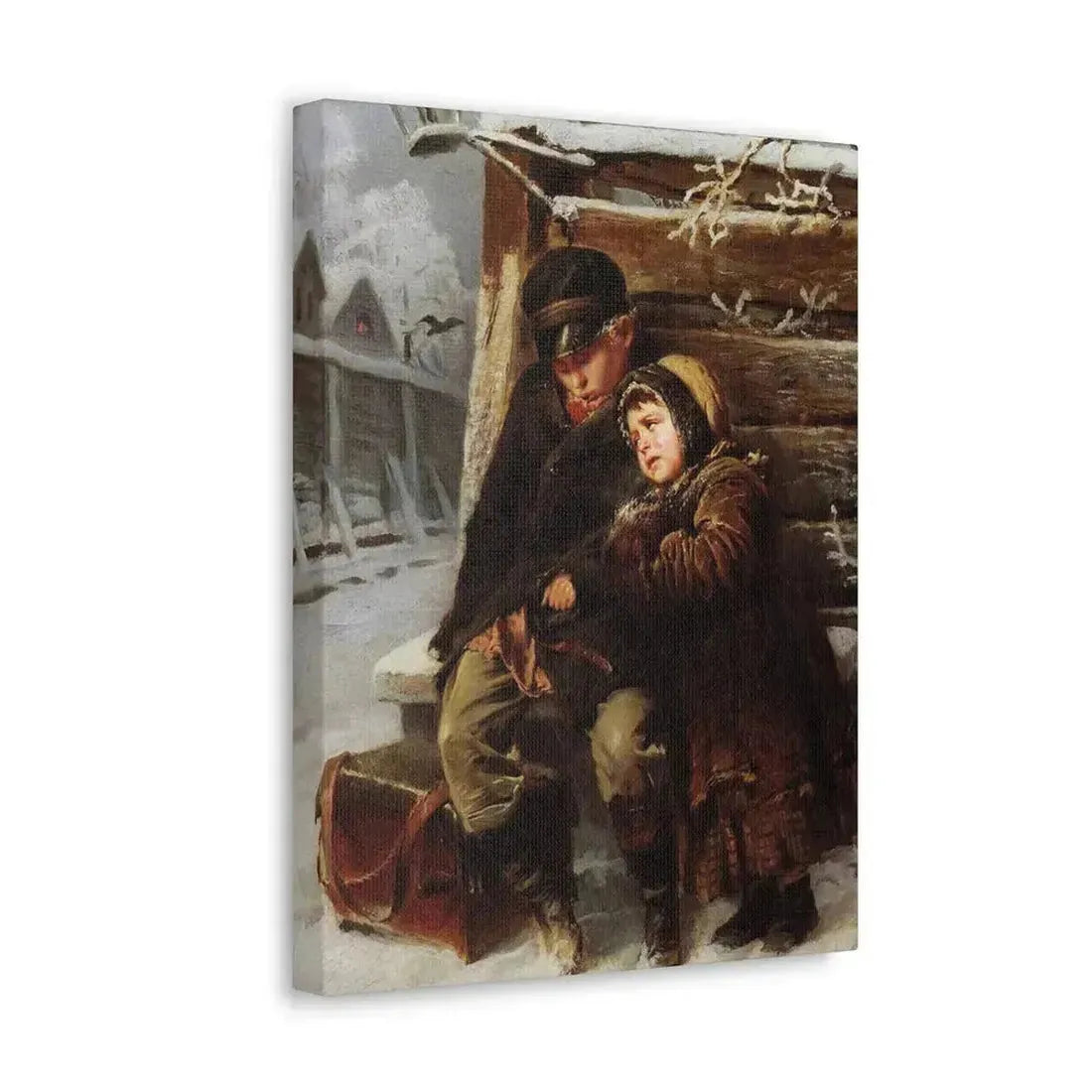 Konstantin Makovsky (1839-1915) The Little Organ-Grinder - Canvas Wall Art - The Sticker Space