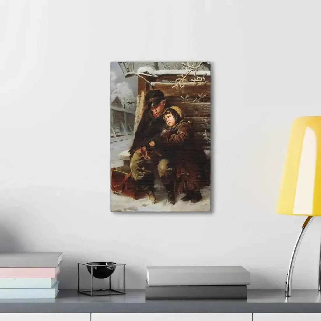 Konstantin Makovsky (1839-1915) The Little Organ-Grinder - Canvas Wall Art - The Sticker Space