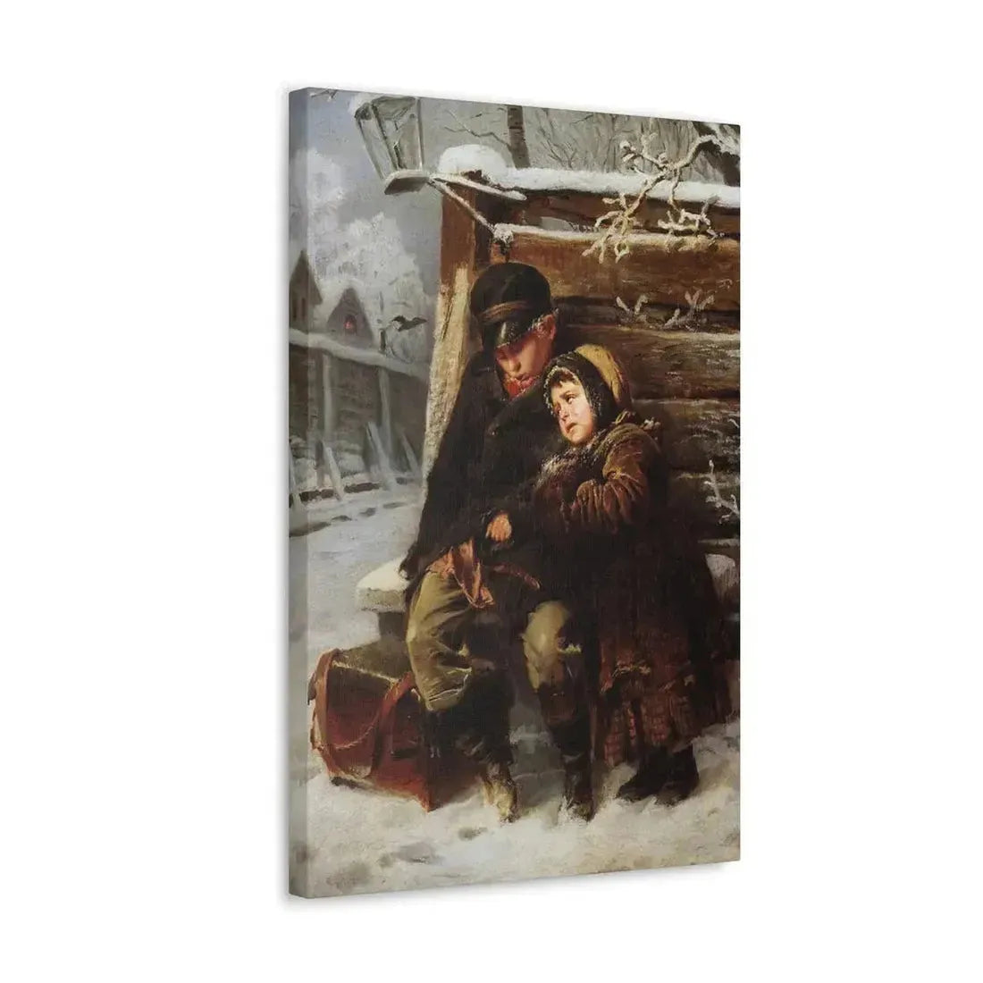Konstantin Makovsky (1839-1915) The Little Organ-Grinder - Canvas Wall Art - The Sticker Space