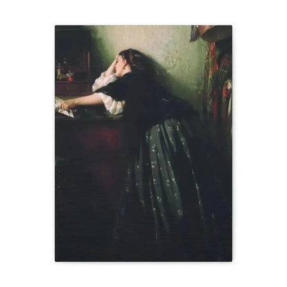 Konstantin Makovsky (1839-1915) The Widow - Canvas Wall Art 12″ x 16″ 1.25" - The Sticker Space