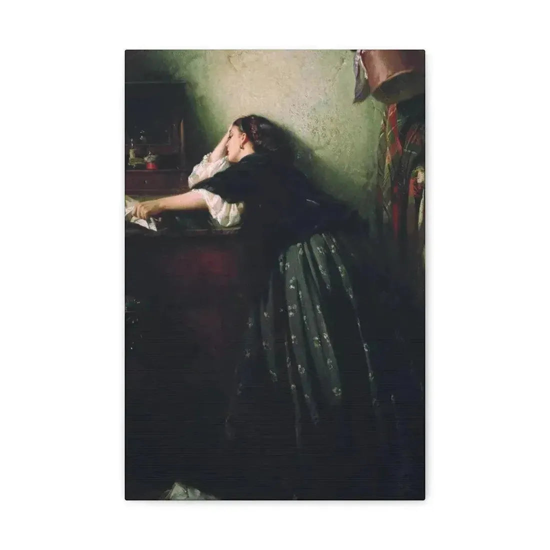 Konstantin Makovsky (1839-1915) The Widow - Canvas Wall Art 12" x 18" 1.25" - The Sticker Space