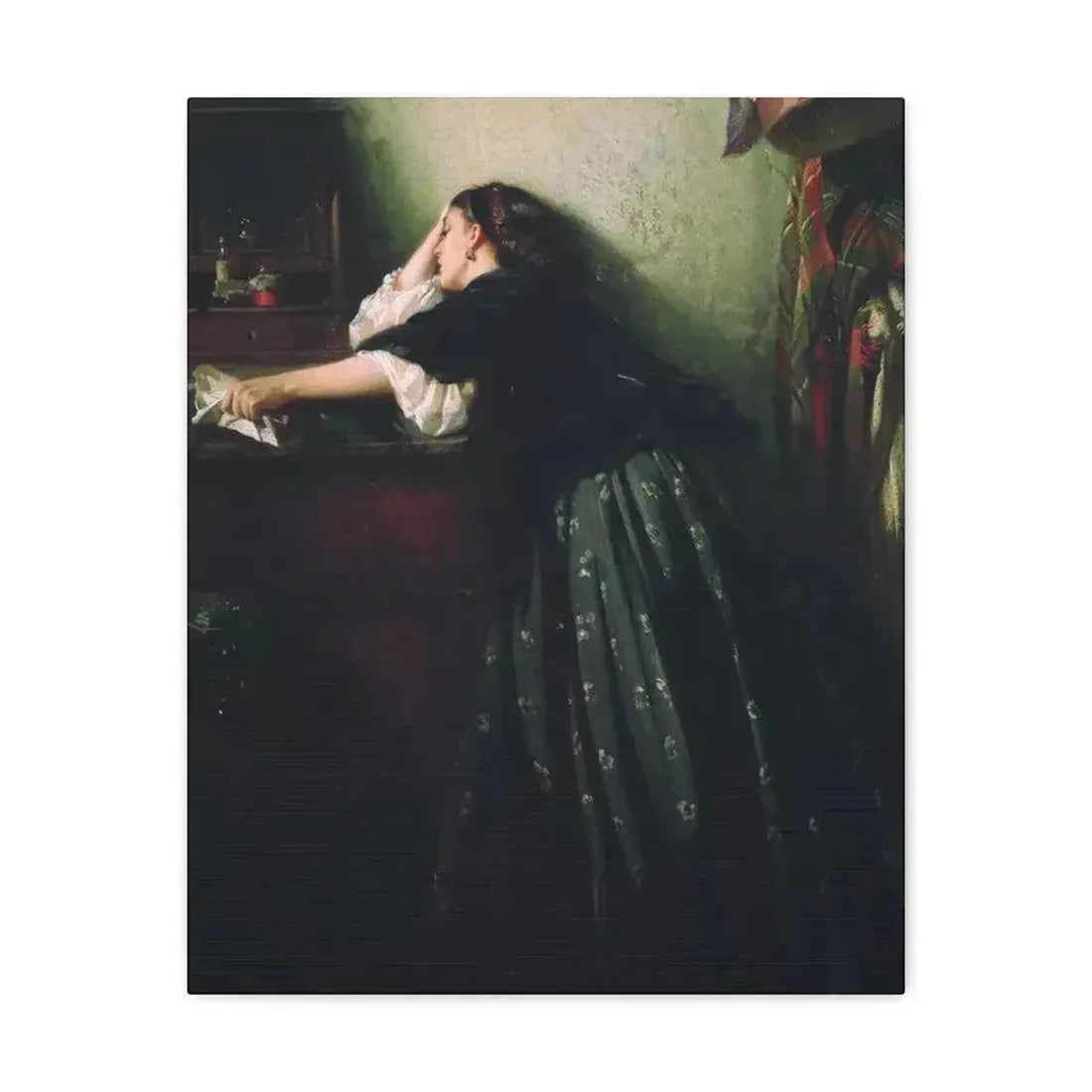 Konstantin Makovsky (1839-1915) The Widow - Canvas Wall Art 16″ x 20″ 1.25" - The Sticker Space