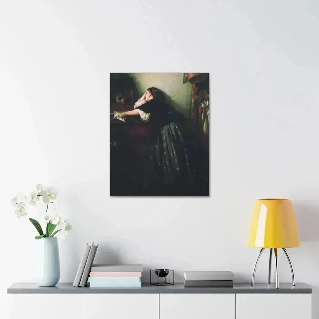 Konstantin Makovsky (1839-1915) The Widow - Canvas Wall Art - The Sticker Space