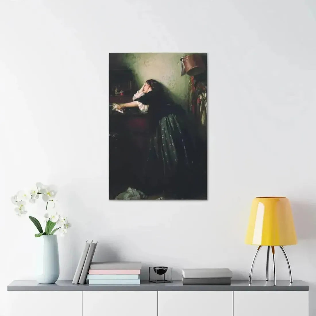 Konstantin Makovsky (1839-1915) The Widow - Canvas Wall Art - The Sticker Space