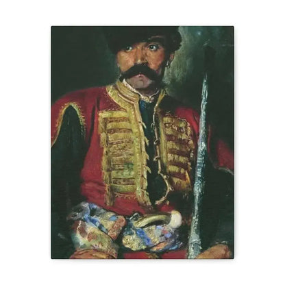 Konstantin Makovsky (1839-1915) Zaporizhzhya Cossack - 1884 - Canvas Wall Art 11″ x 14″ 1.25" - The Sticker Space
