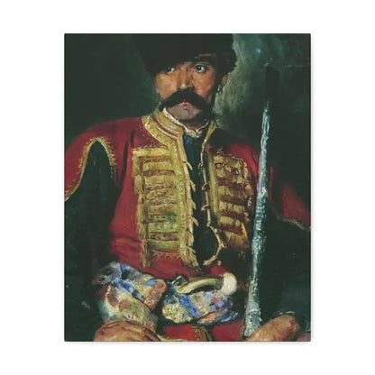 Konstantin Makovsky (1839-1915) Zaporizhzhya Cossack - 1884 - Canvas Wall Art 16″ x 20″ 1.25" - The Sticker Space