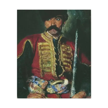 Konstantin Makovsky (1839-1915) Zaporizhzhya Cossack - 1884 - Canvas Wall Art 20″ x 24″ 1.25" - The Sticker Space