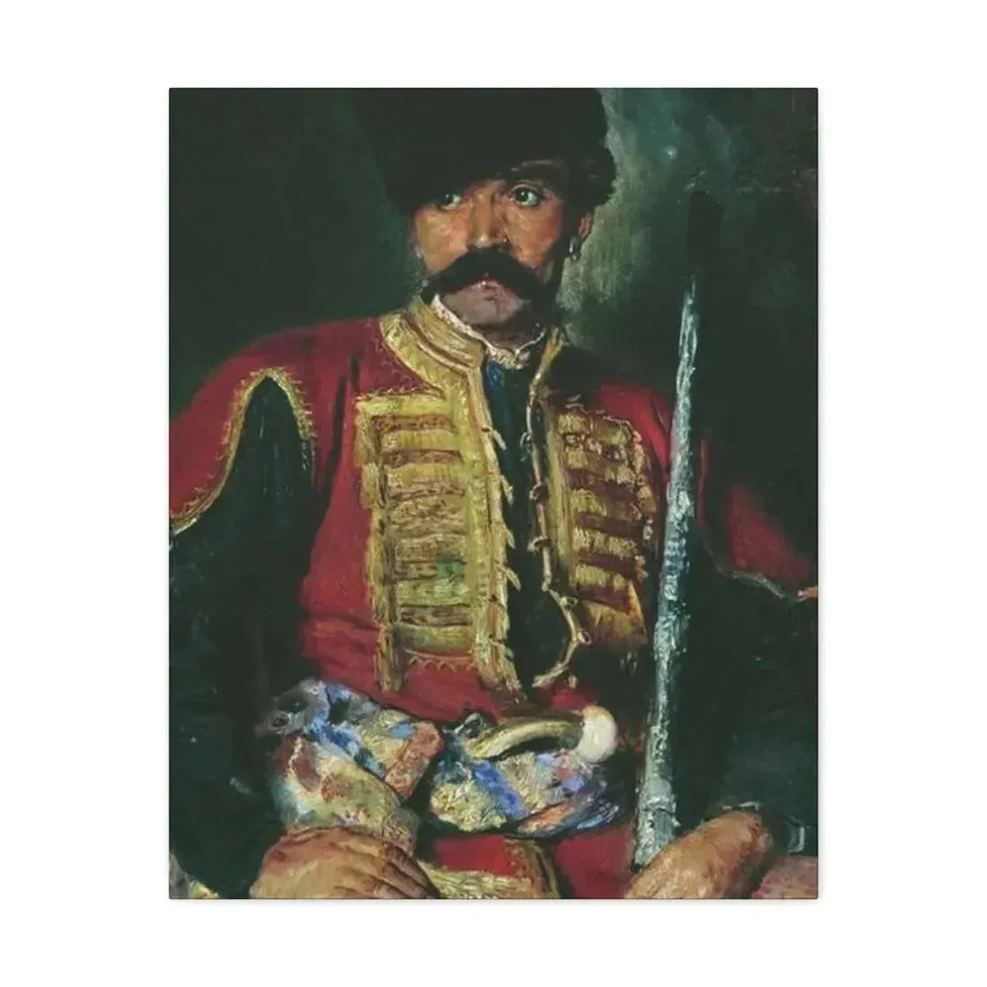 Konstantin Makovsky (1839-1915) Zaporizhzhya Cossack - 1884 - Canvas Wall Art 24″ x 30″ 1.25" - The Sticker Space