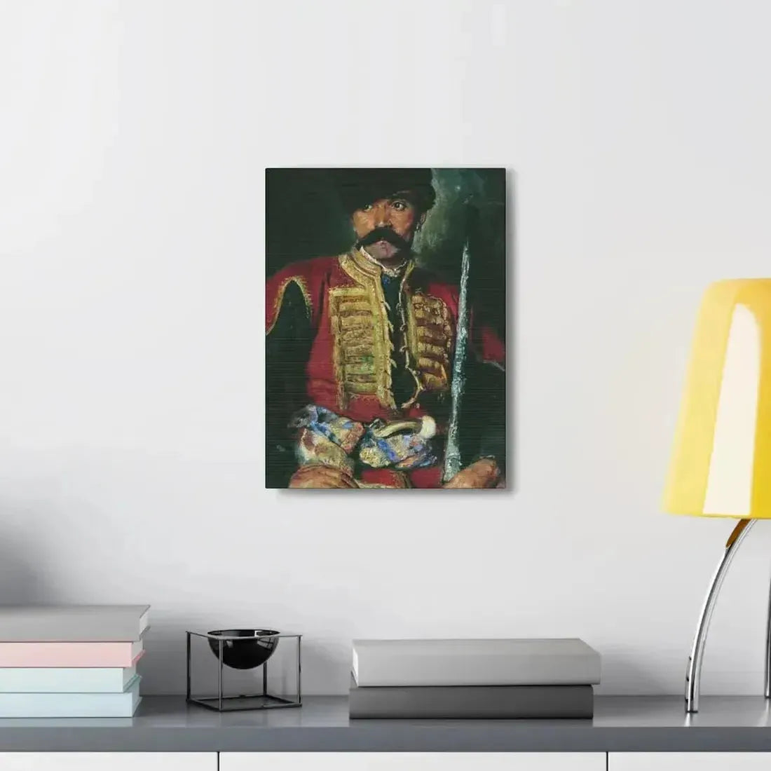 Konstantin Makovsky (1839-1915) Zaporizhzhya Cossack - 1884 - Canvas Wall Art - The Sticker Space