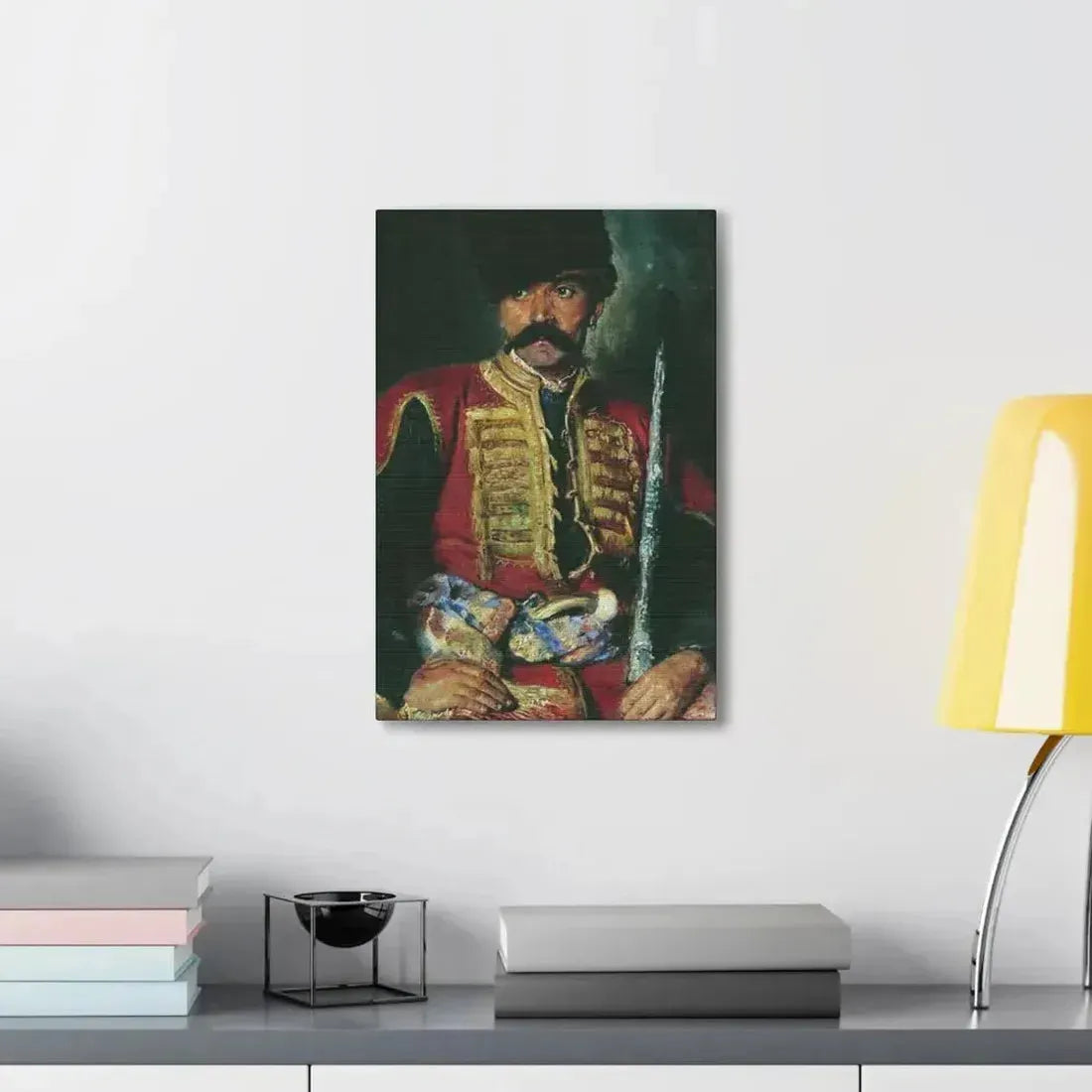 Konstantin Makovsky (1839-1915) Zaporizhzhya Cossack - 1884 - Canvas Wall Art - The Sticker Space