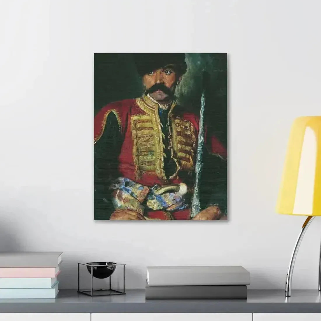 Konstantin Makovsky (1839-1915) Zaporizhzhya Cossack - 1884 - Canvas Wall Art - The Sticker Space