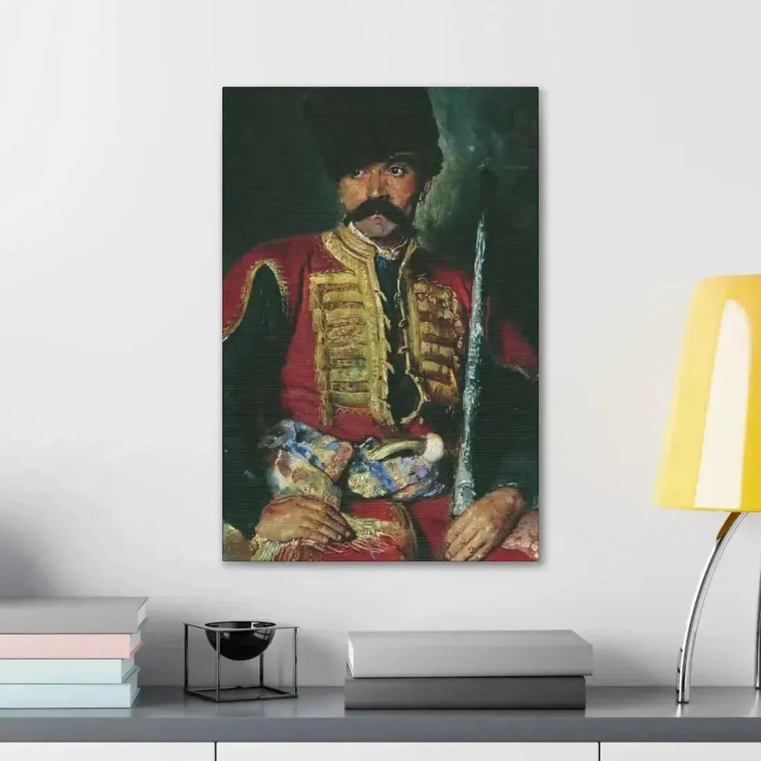 Konstantin Makovsky (1839-1915) Zaporizhzhya Cossack - 1884 - Canvas Wall Art - The Sticker Space