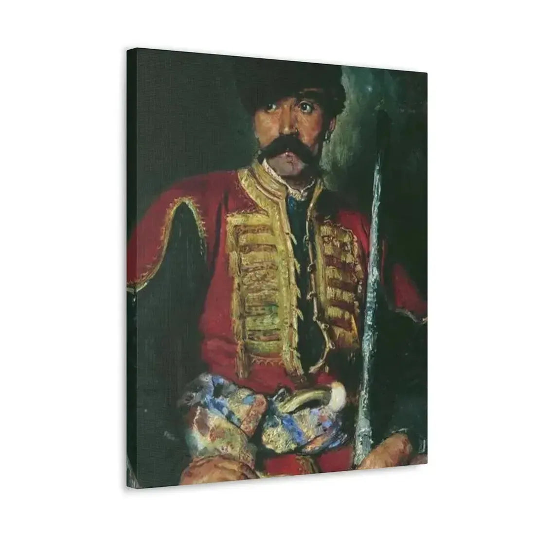 Konstantin Makovsky (1839-1915) Zaporizhzhya Cossack - 1884 - Canvas Wall Art - The Sticker Space