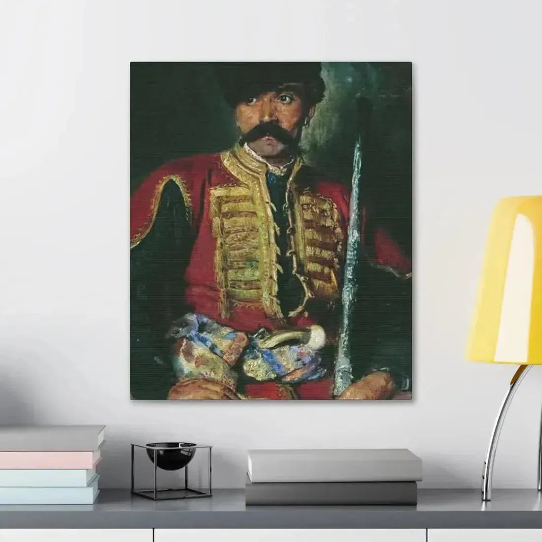 Konstantin Makovsky (1839-1915) Zaporizhzhya Cossack - 1884 - Canvas Wall Art - The Sticker Space