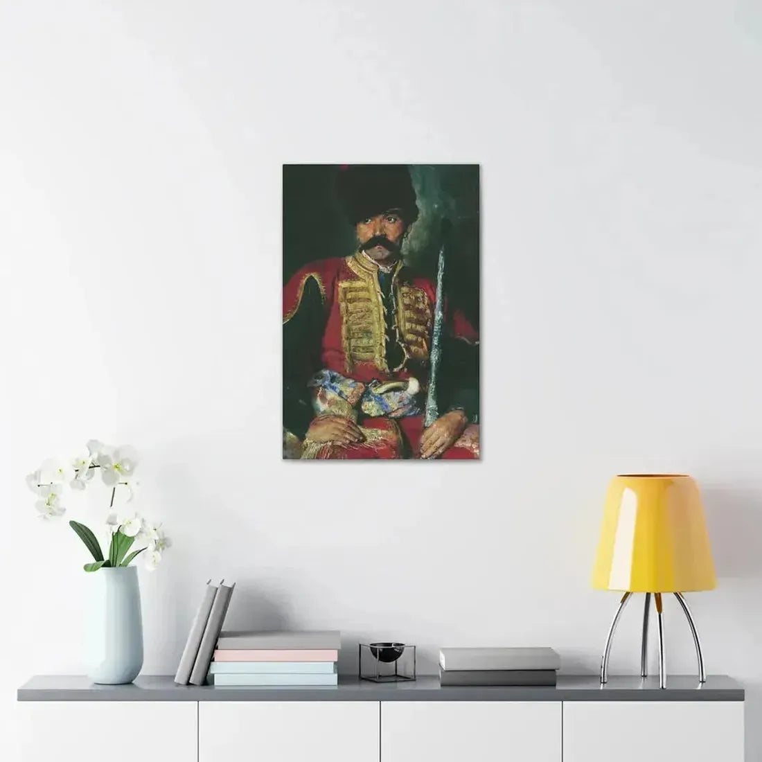 Konstantin Makovsky (1839-1915) Zaporizhzhya Cossack - 1884 - Canvas Wall Art - The Sticker Space