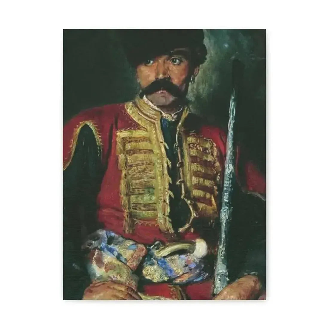 Konstantin Makovsky (1839-1915) Zaporizhzhya Cossack - 1884 - Canvas Wall Art - The Sticker Space