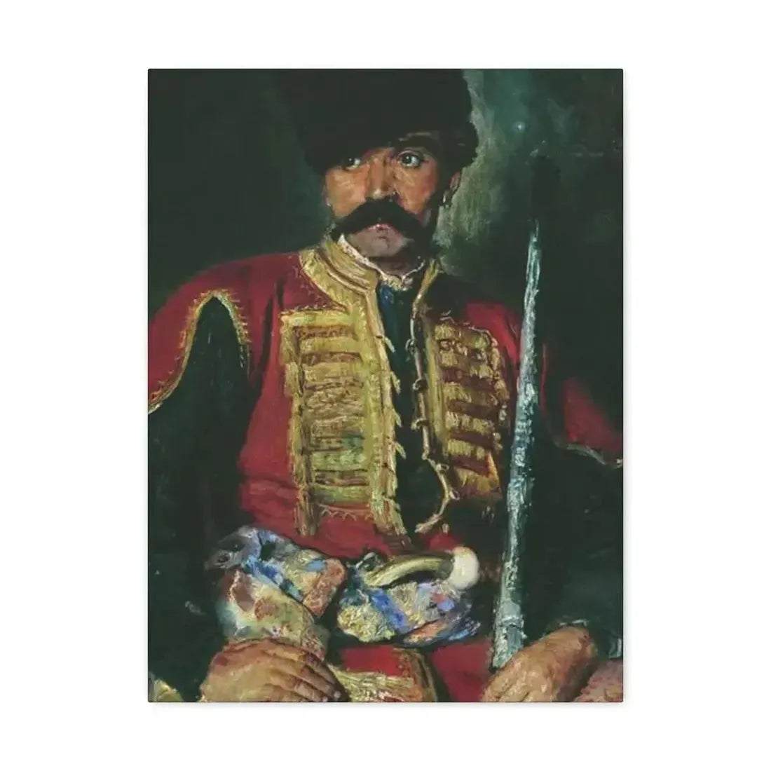 Konstantin Makovsky (1839-1915) Zaporizhzhya Cossack - 1884 - Canvas Wall Art - The Sticker Space