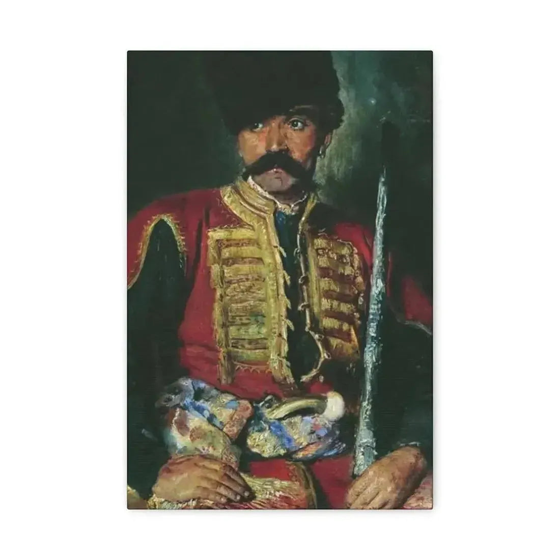 Konstantin Makovsky (1839-1915) Zaporizhzhya Cossack - 1884 - Canvas Wall Art - The Sticker Space