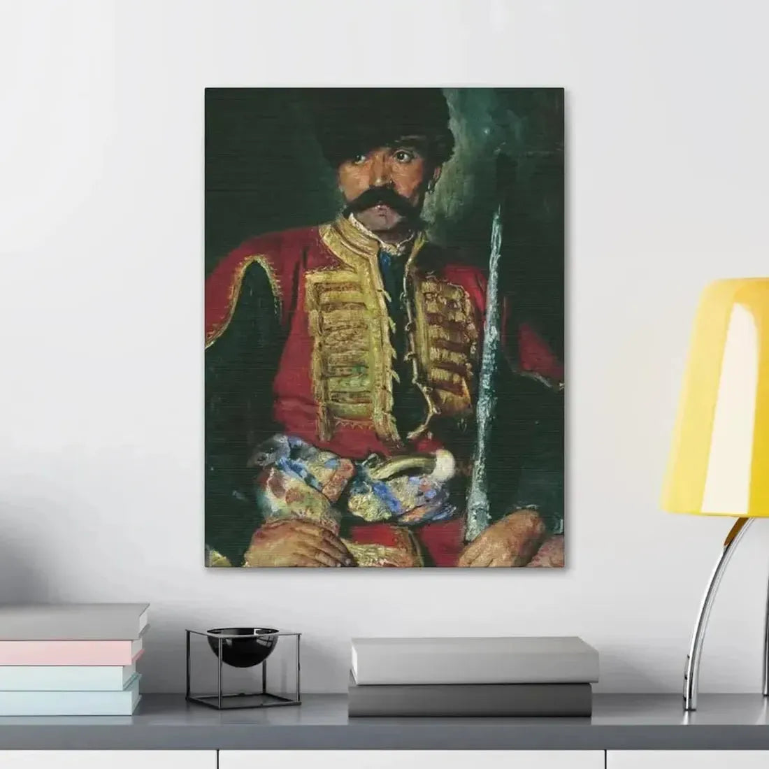 Konstantin Makovsky (1839-1915) Zaporizhzhya Cossack - 1884 - Canvas Wall Art - The Sticker Space