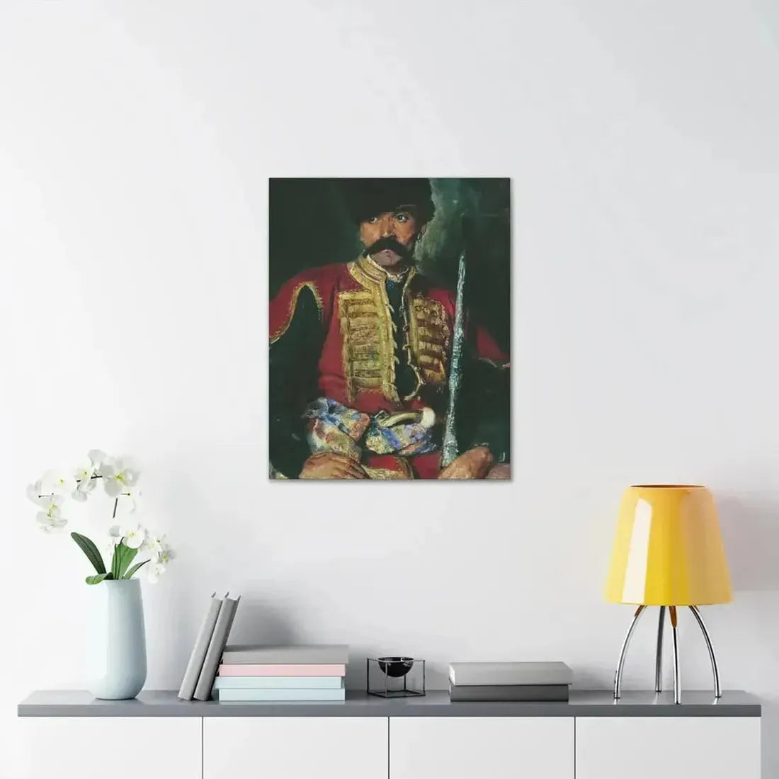 Konstantin Makovsky (1839-1915) Zaporizhzhya Cossack - 1884 - Canvas Wall Art - The Sticker Space