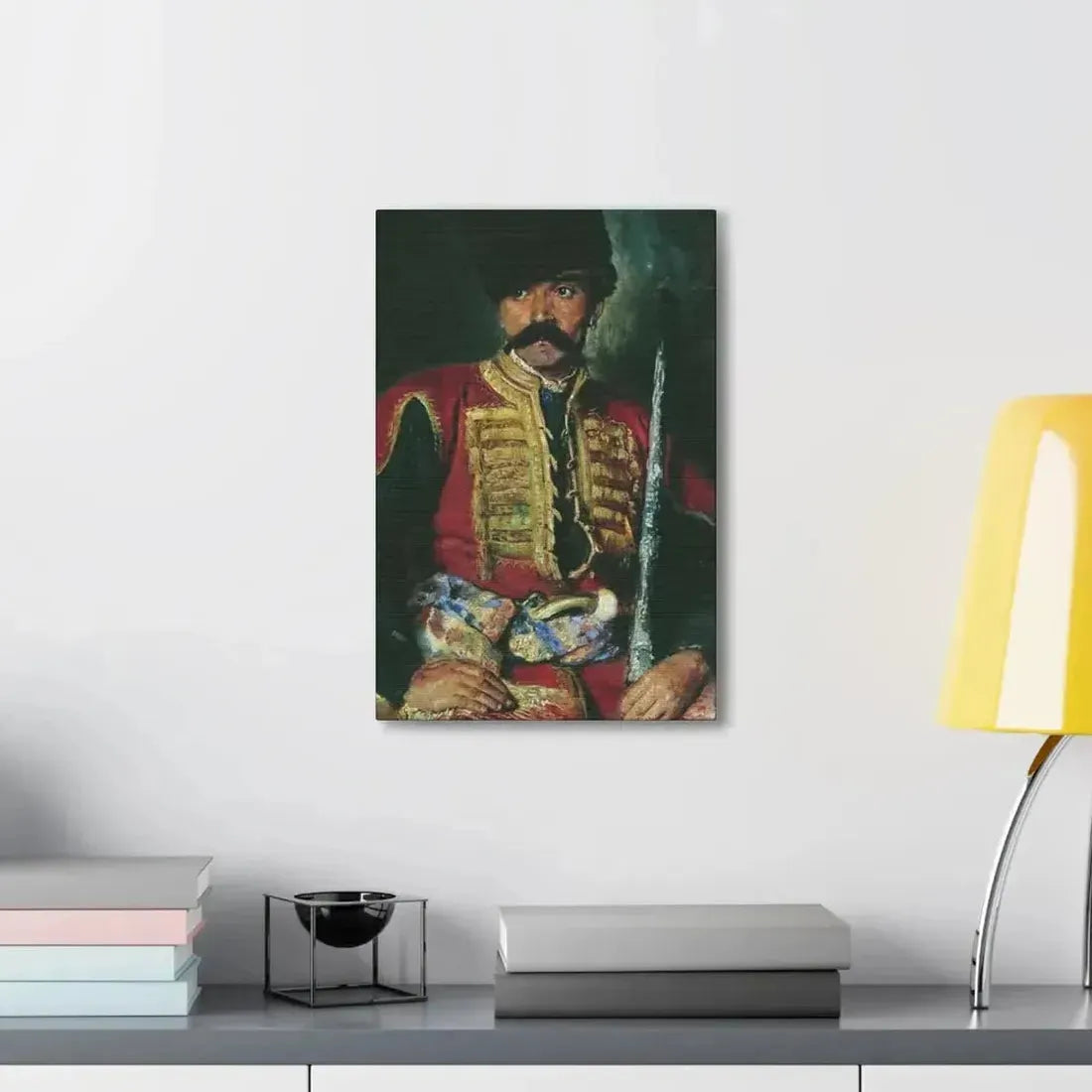 Konstantin Makovsky (1839-1915) Zaporizhzhya Cossack - 1884 - Canvas Wall Art - The Sticker Space