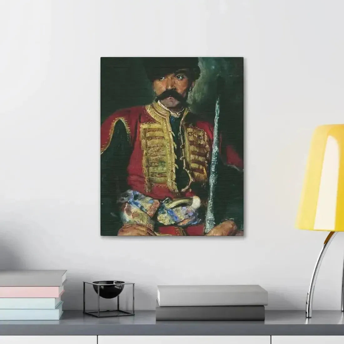 Konstantin Makovsky (1839-1915) Zaporizhzhya Cossack - 1884 - Canvas Wall Art - The Sticker Space