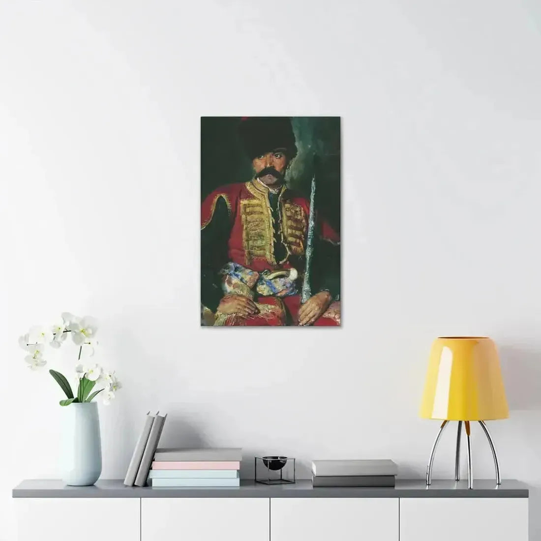 Konstantin Makovsky (1839-1915) Zaporizhzhya Cossack - 1884 - Canvas Wall Art - The Sticker Space