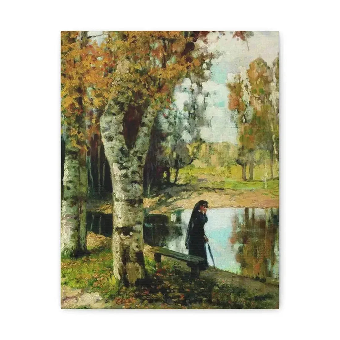 Konstantin Yakovlevich Kryzhitsky (1858-1911) Autumn - Canvas Wall Art 11″ x 14″ 1.25" - The Sticker Space
