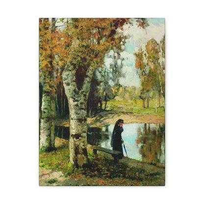 Konstantin Yakovlevich Kryzhitsky (1858-1911) Autumn - Canvas Wall Art 12″ x 16″ 1.25" - The Sticker Space