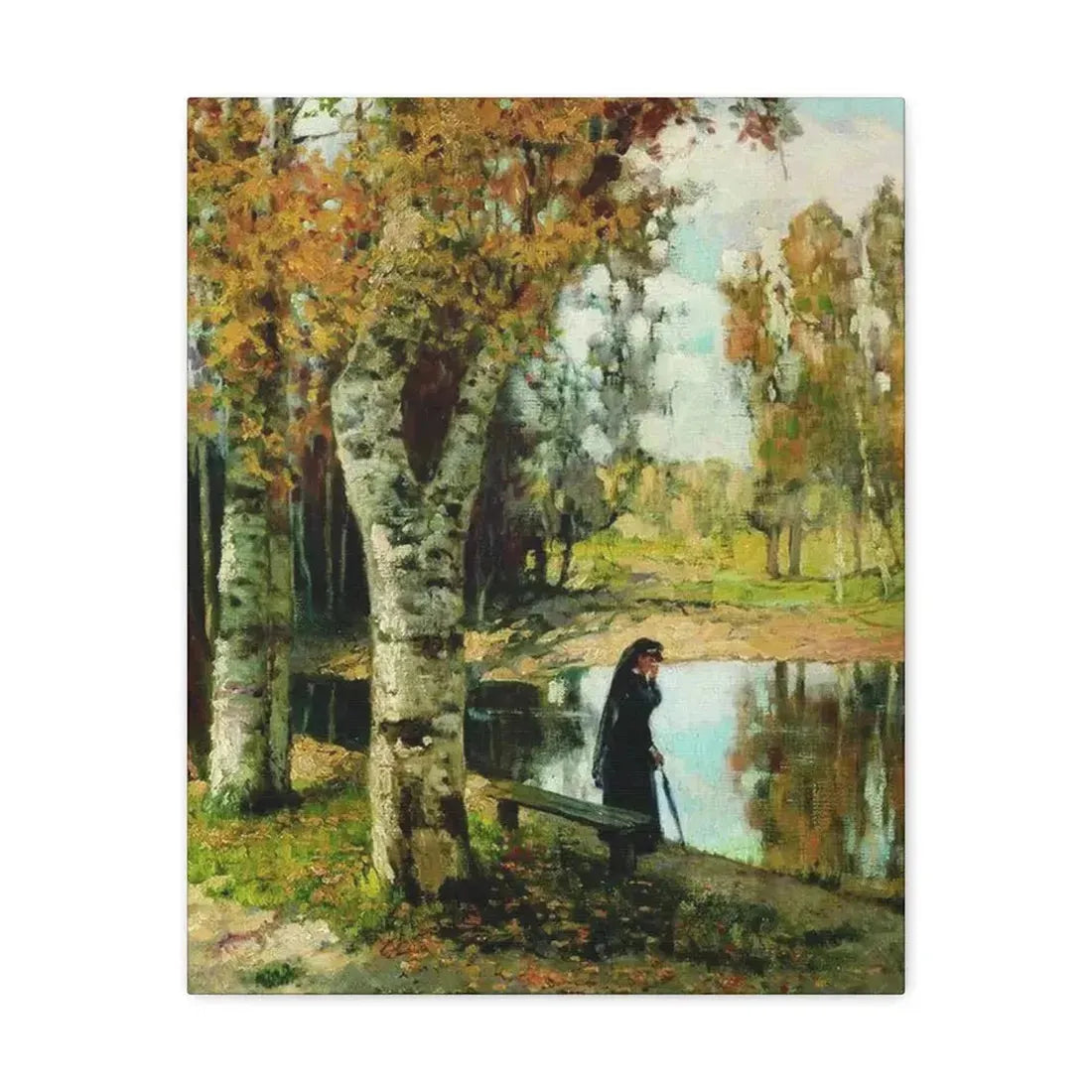 Konstantin Yakovlevich Kryzhitsky (1858-1911) Autumn - Canvas Wall Art 16″ x 20″ 1.25" - The Sticker Space