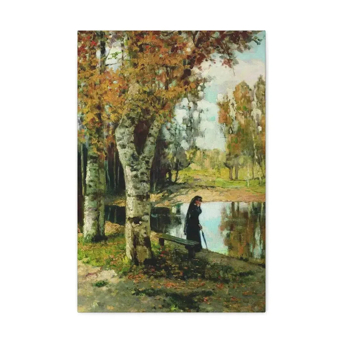 Konstantin Yakovlevich Kryzhitsky (1858-1911) Autumn - Canvas Wall Art 16″ x 24″ 1.25" - The Sticker Space
