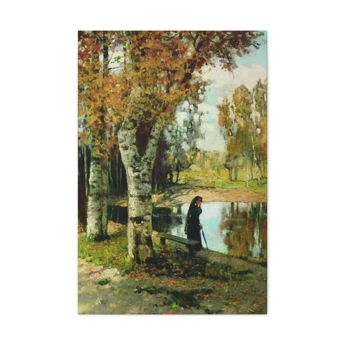 Konstantin Yakovlevich Kryzhitsky (1858-1911) Autumn - Canvas Wall Art 20″ x 30″ 1.25" - The Sticker Space
