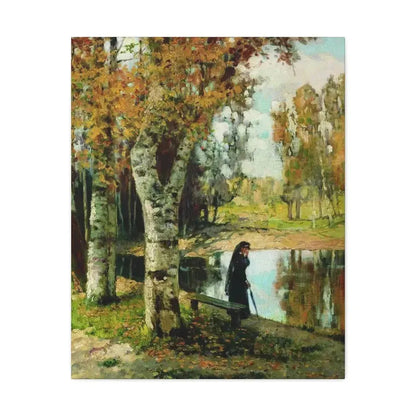 Konstantin Yakovlevich Kryzhitsky (1858-1911) Autumn - Canvas Wall Art 24″ x 30″ 1.25" - The Sticker Space
