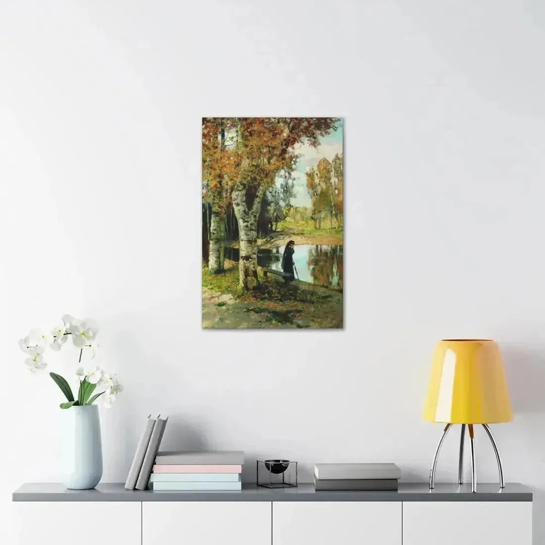Konstantin Yakovlevich Kryzhitsky (1858-1911) Autumn - Canvas Wall Art - The Sticker Space