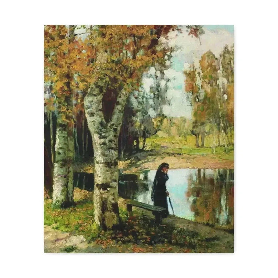 Konstantin Yakovlevich Kryzhitsky (1858-1911) Autumn - Canvas Wall Art - The Sticker Space