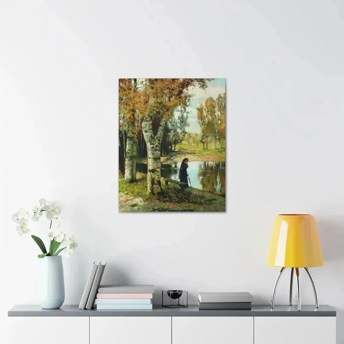 Konstantin Yakovlevich Kryzhitsky (1858-1911) Autumn - Canvas Wall Art - The Sticker Space