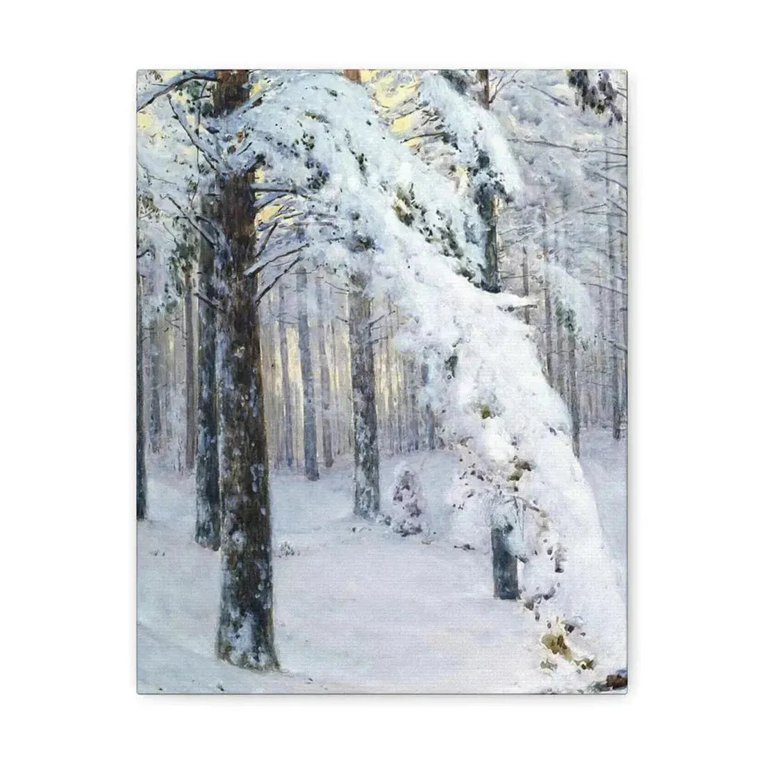 Konstantin Yakovlevich Kryzhitsky (1858-1911) Forest in Winter - Canvas Wall Art 11″ x 14″ 1.25" - The Sticker Space