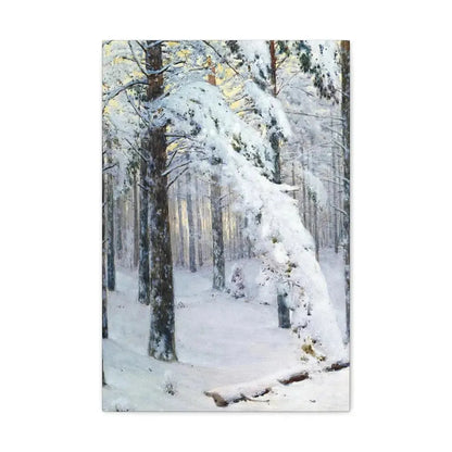 Konstantin Yakovlevich Kryzhitsky (1858-1911) Forest in Winter - Canvas Wall Art 16″ x 24″ 1.25" - The Sticker Space