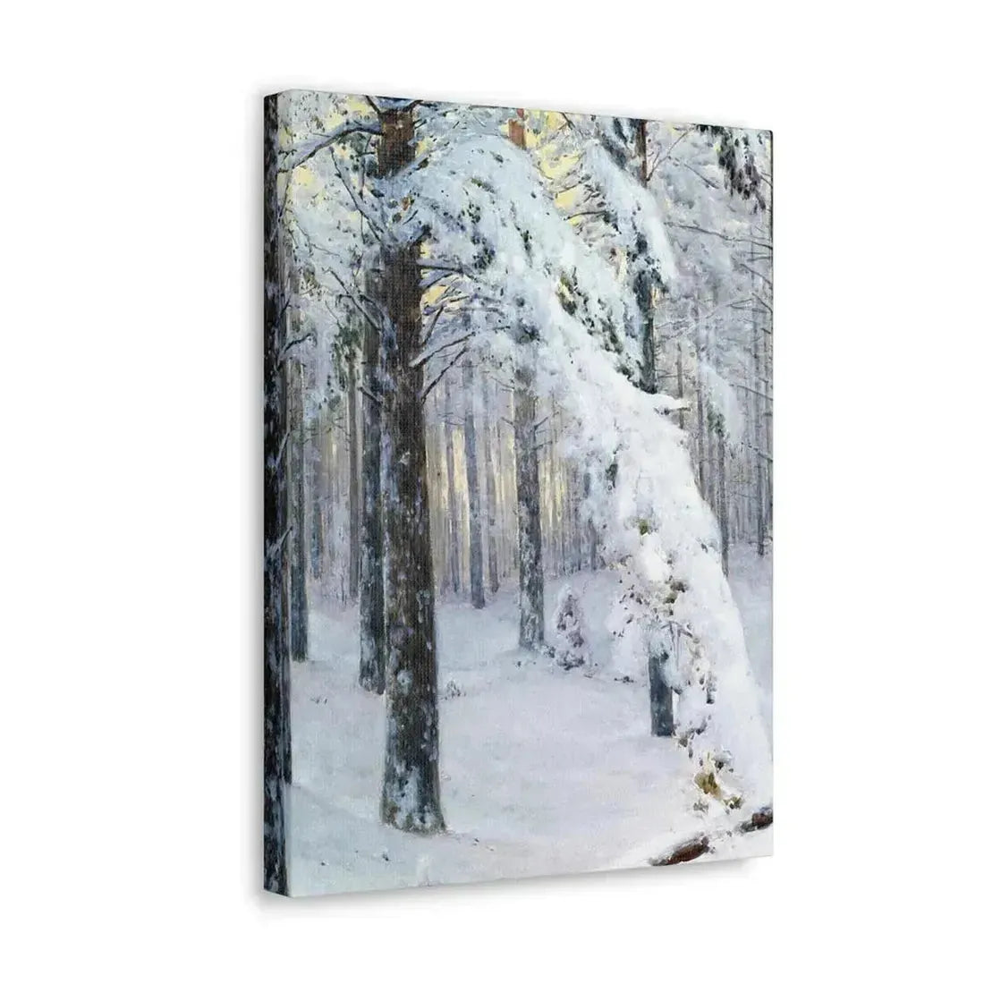 Konstantin Yakovlevich Kryzhitsky (1858-1911) Forest in Winter - Canvas Wall Art - The Sticker Space
