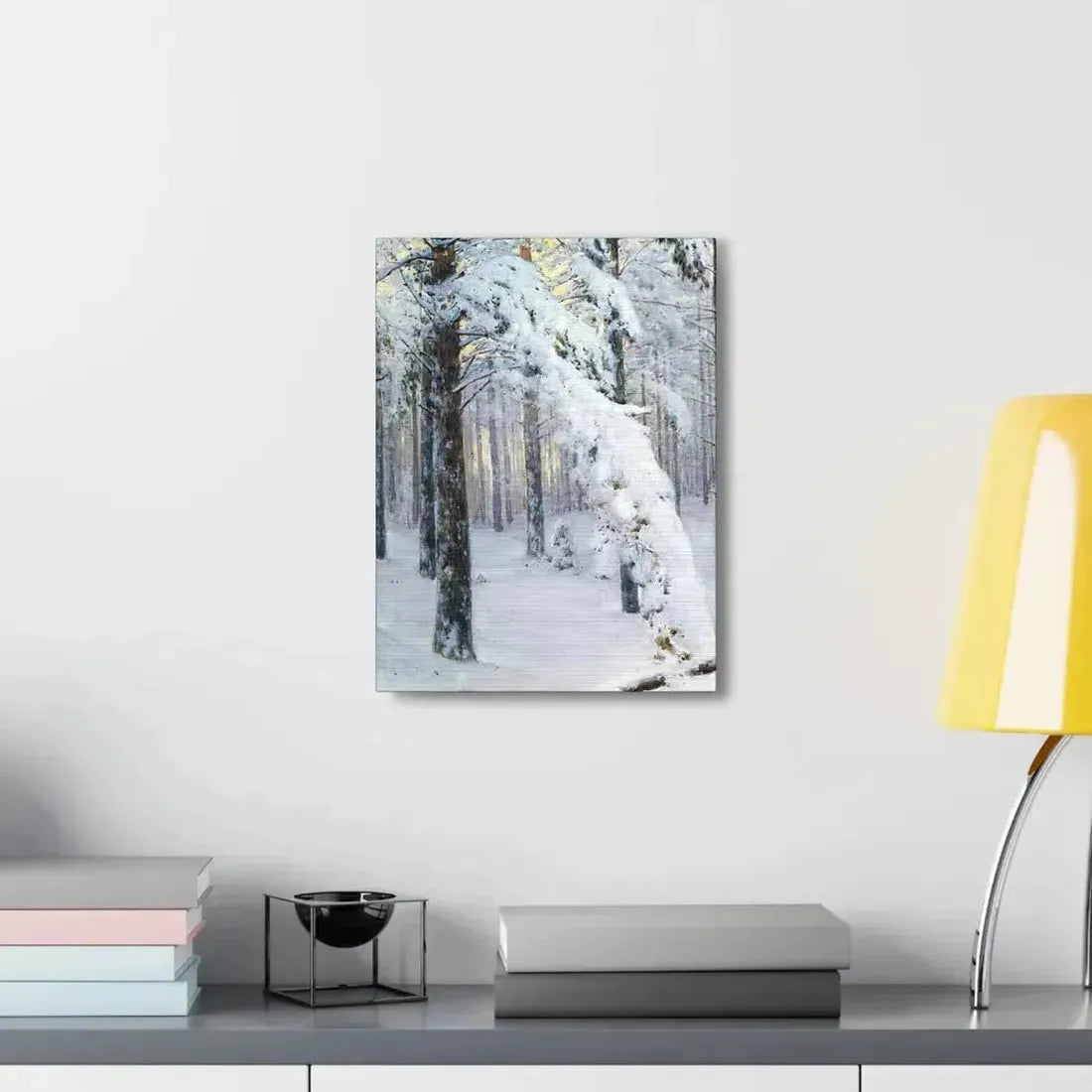 Konstantin Yakovlevich Kryzhitsky (1858-1911) Forest in Winter - Canvas Wall Art - The Sticker Space