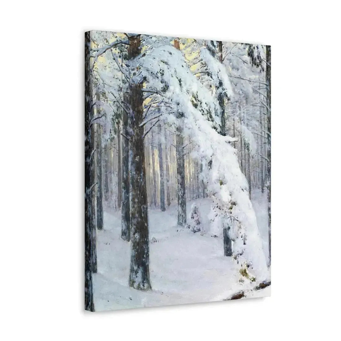 Konstantin Yakovlevich Kryzhitsky (1858-1911) Forest in Winter - Canvas Wall Art - The Sticker Space