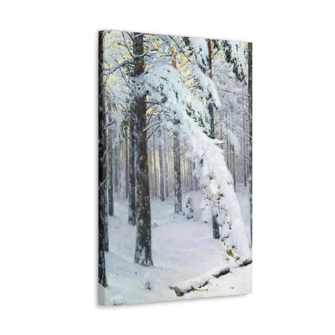 Konstantin Yakovlevich Kryzhitsky (1858-1911) Forest in Winter - Canvas Wall Art - The Sticker Space