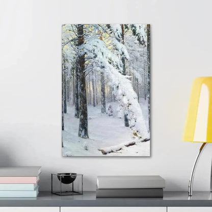 Konstantin Yakovlevich Kryzhitsky (1858-1911) Forest in Winter - Canvas Wall Art - The Sticker Space