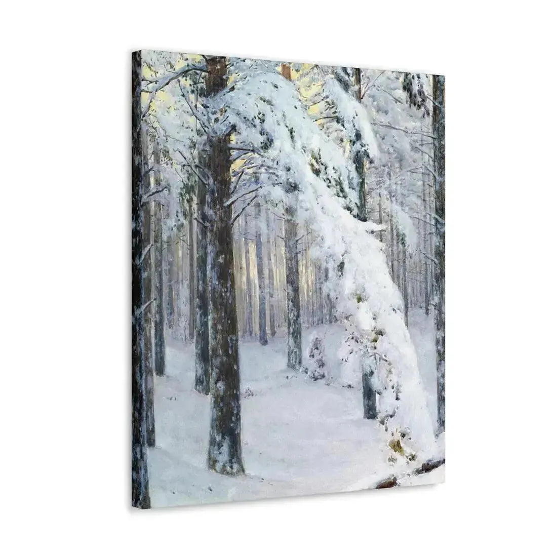 Konstantin Yakovlevich Kryzhitsky (1858-1911) Forest in Winter - Canvas Wall Art - The Sticker Space