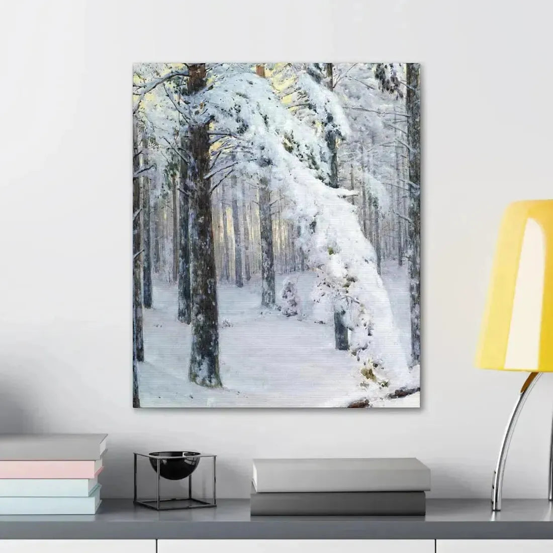 Konstantin Yakovlevich Kryzhitsky (1858-1911) Forest in Winter - Canvas Wall Art - The Sticker Space