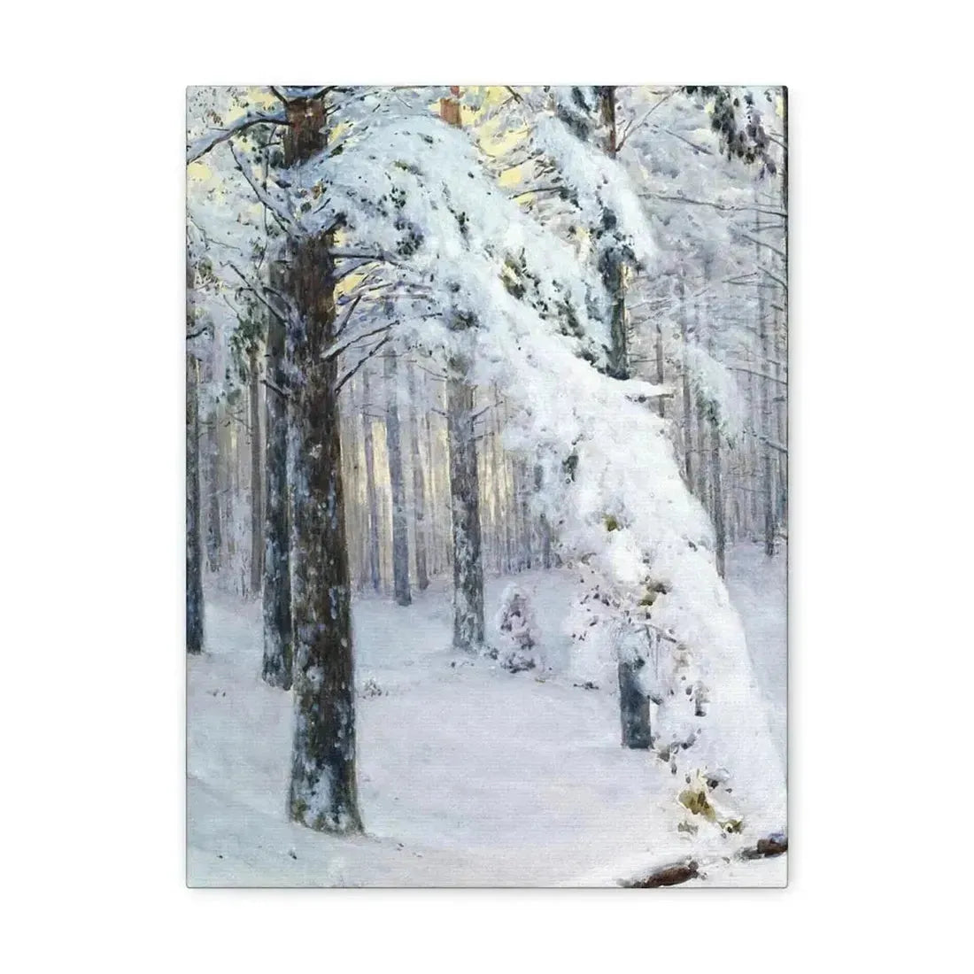 Konstantin Yakovlevich Kryzhitsky (1858-1911) Forest in Winter - Canvas Wall Art - The Sticker Space